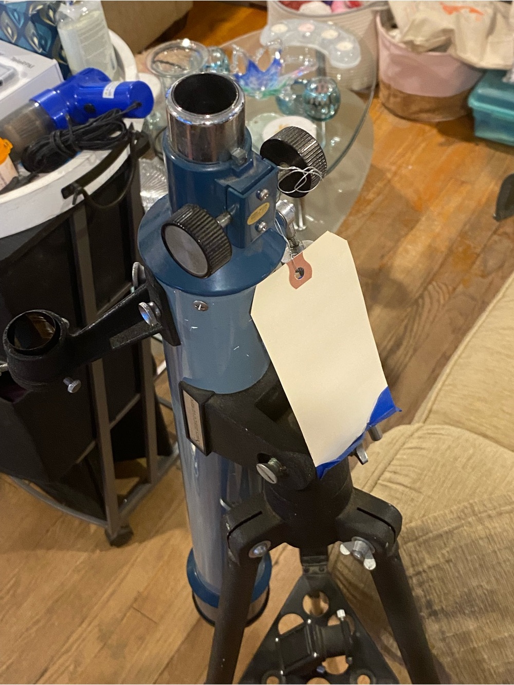 Blue Telescope Tripod Stand